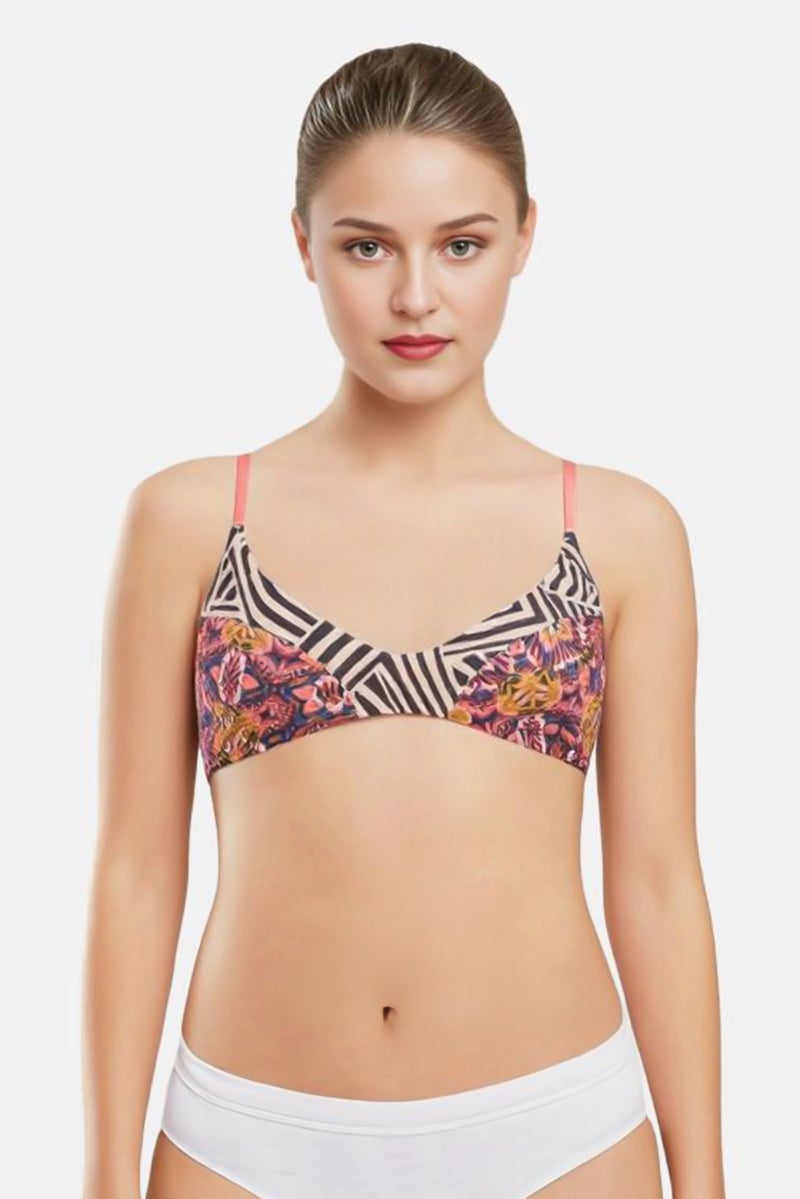 Billabong Women Allover Print Reversible Non-Padded Bikini Top, Multicolor - Image 1