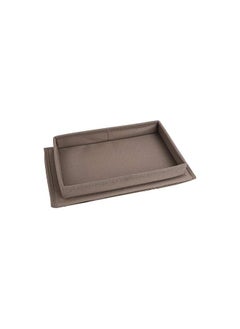 The Bros Sofa Caddy Arm Rest Organiser Magazine Holders Armrest Pocket Organizer Sofa Couch Arm Chair Caddy Remote Control Holder Organizer Cell Phone Book Sofa Tidy Armchairs Caddy Sofa Organiser (Brown)  - Image 4