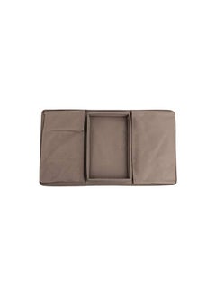 The Bros Sofa Caddy Arm Rest Organiser Magazine Holders Armrest Pocket Organizer Sofa Couch Arm Chair Caddy Remote Control Holder Organizer Cell Phone Book Sofa Tidy Armchairs Caddy Sofa Organiser (Brown)  - Image 3