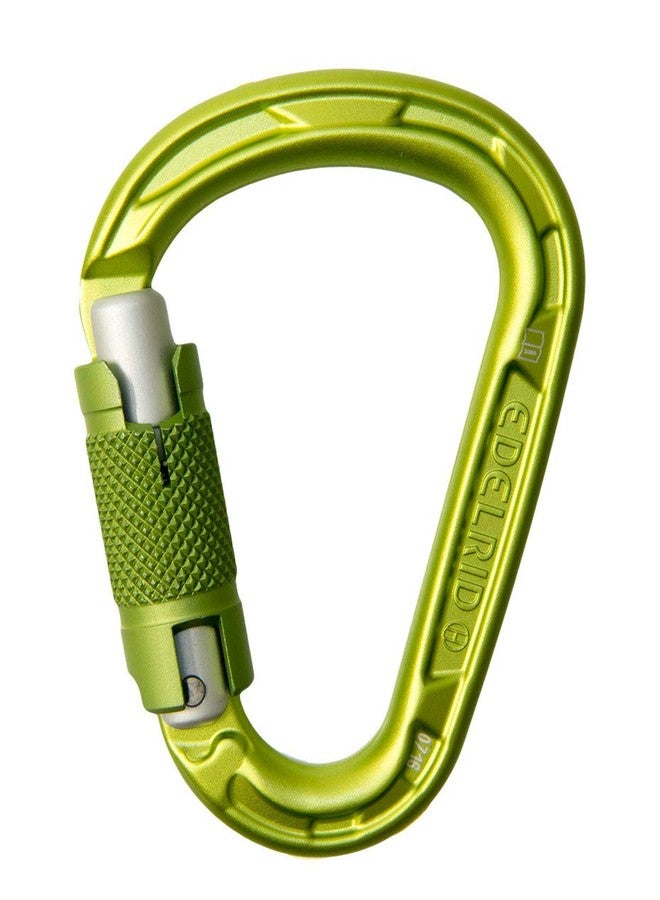 Edelrid HMS Strike Twist Locking Climbing Carabiner - Lightweight, Robust Aluminum Carabiner Hook for Heavy Duty Climbing, EN 12275 Certified - Image 1