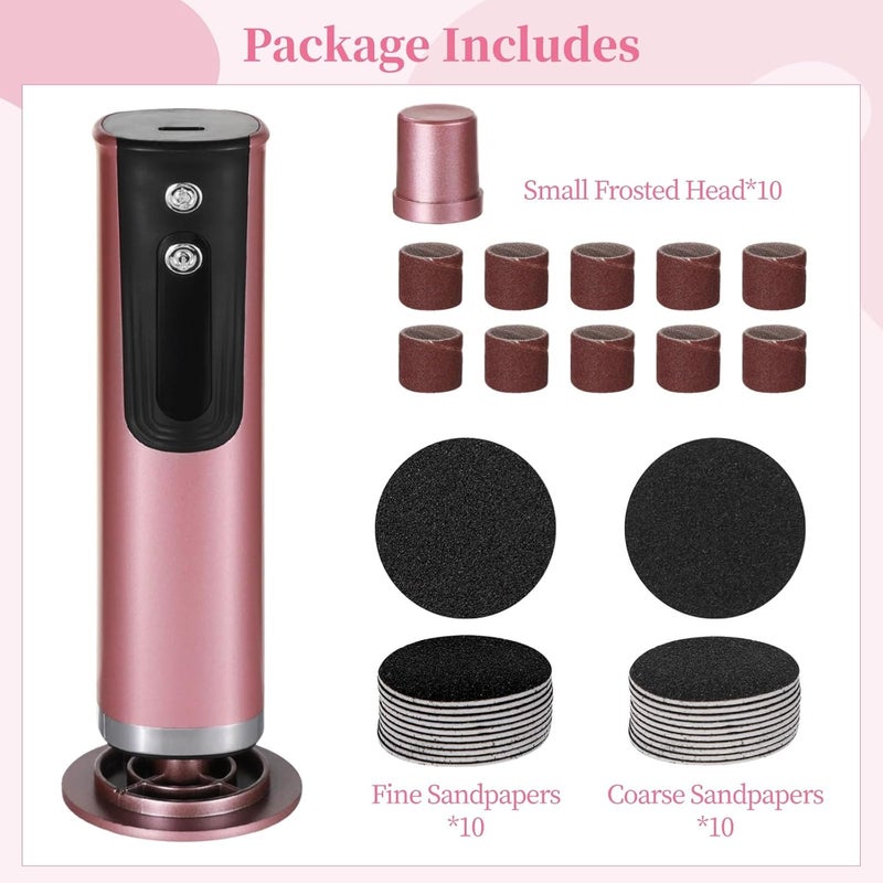 Electric Foot Care Callus Remover, 6-Speed Adjustable, Usb Rechargeable, Dual-Button, 1000 Rpm, 30 Sandpapers - Image 4