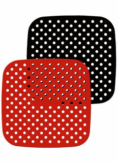 Reusable Air Fryer Liners 7.5 Inch Square Food-Grade Silicone Non-Stick Mats Accessories For COSORI INSTANT VORTEX, NUWAVE POWER XL AND MORE (7.5“)