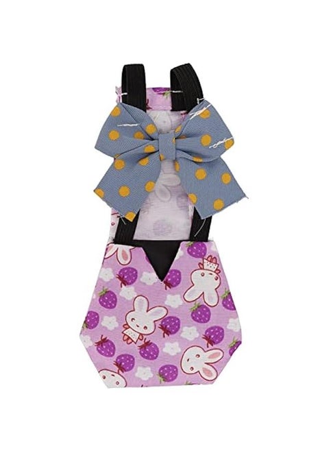 Pet Chicken Diaper,Reusable Washable Duckling Nappy Goose Diaper Duck Diapers Pet Physiological Pants with Bow Tie for Poultry Chicken Goose Duck