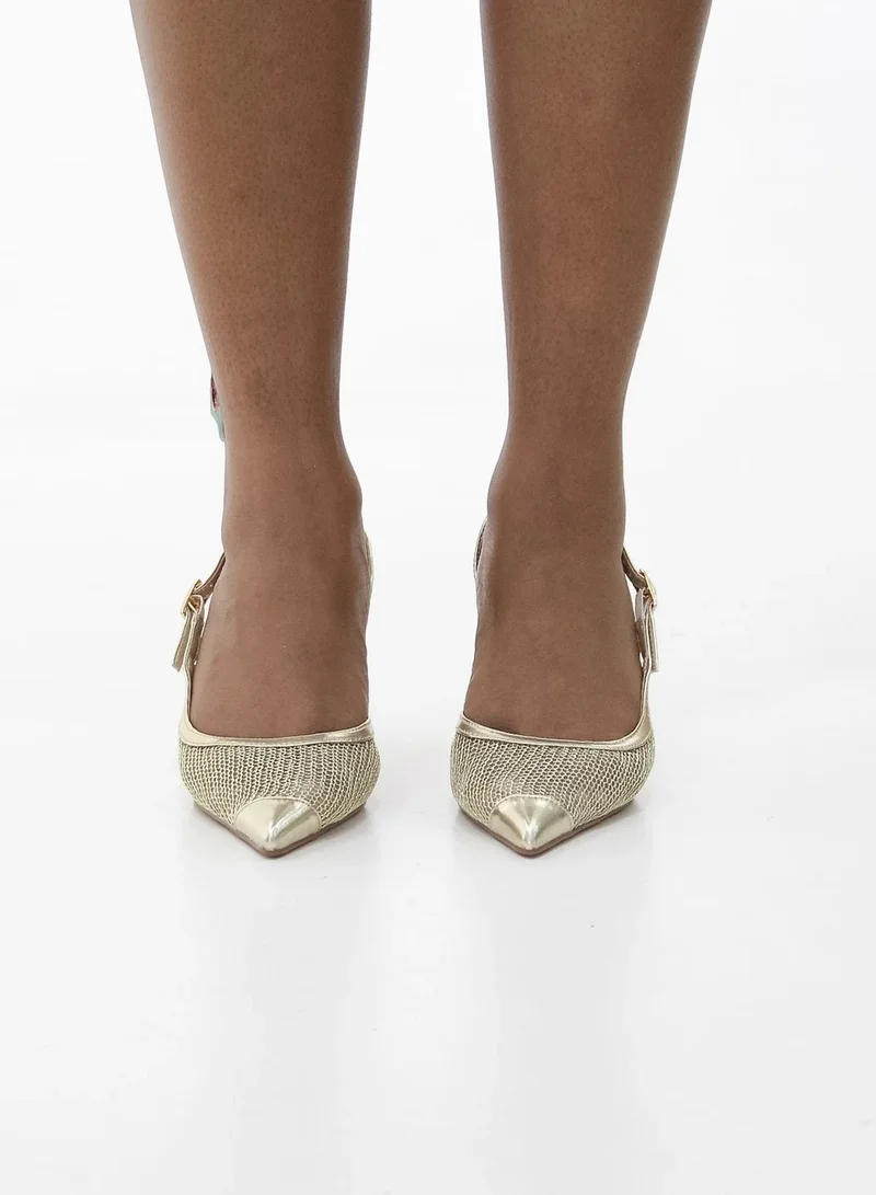 Lamaraparis  KENIA 7CM HEEL NETTED SLING BACK SHOE for Women | Best Price UAE