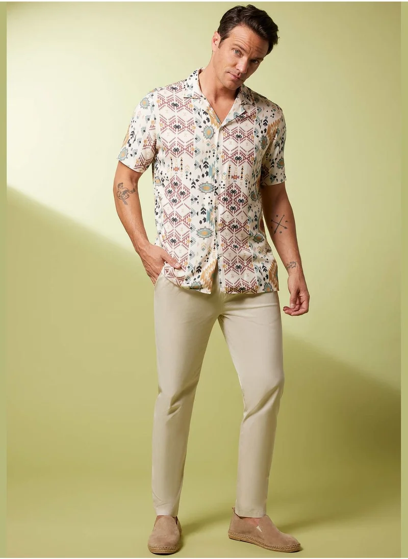 DeFacto Man Woven Short Sleeve Shirt