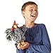 Folkmanis Barred Rock Rooster Hand Puppet Black White Red Yellow - Image 4
