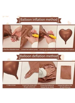 Brown Heart Balloons, 12 Pcs Retro Coffee Cream Beige Foil Heart Shape Balloons Valentines 18inch Foil Balloons ,Helium ,Nude Neutral Balloon for, Brithday Party, Baby Shower - pzsku/Z920FBBE279A23BF62B69Z/45/_/1740309633/174f05ed-d0f6-4b04-8ca7-4288029dc3e7