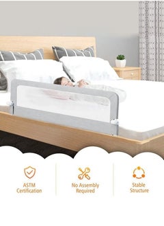 Gonice Rails for Toddlers Swing Down Safety Bed Guard for Convertible Crib Folding Toddler Bed Rails Guard for Kids Twin Double Full-Size Queen & King Mattress  - Image 4