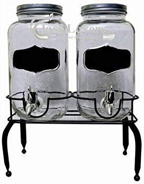 Home-Cart LVOOK Glass Dispenser Pitcher with Stand 3 Liter Each, 2 Pieces by Home-Cart  - Image 1