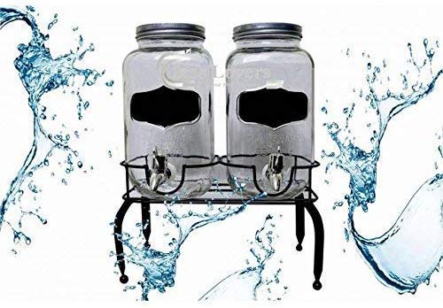 Home-Cart LVOOK Glass Dispenser Pitcher with Stand 3 Liter Each, 2 Pieces by Home-Cart  - Image 2