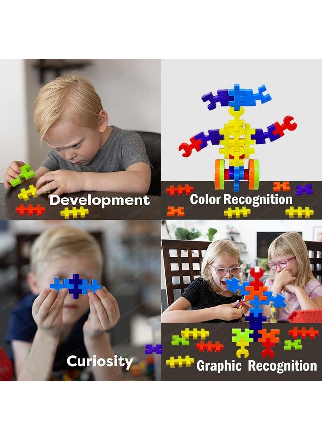 FunBlast Building Blocks for Kids - DIY Building Blocks Toys & Game for Kids, Learning Puzzle Toys for 3+ Years Kids, Boys, Girls, Bricks Toys for Kids (80 Pcs; Multicolor) - Image 5