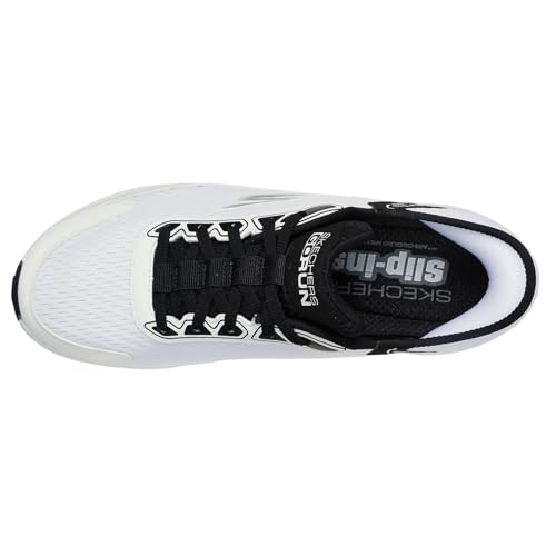 SKECHERS حذاء سكيشرز هاندس فري سليب-إنز جو ران كونسستنت 2.0 إمباوريد، أبيض/أسود، 10.5 - Image 3