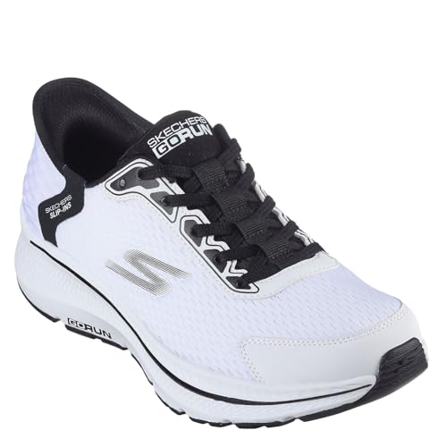 SKECHERS حذاء سكيشرز هاندس فري سليب-إنز جو ران كونسستنت 2.0 إمباوريد، أبيض/أسود، 10.5 - Image 2