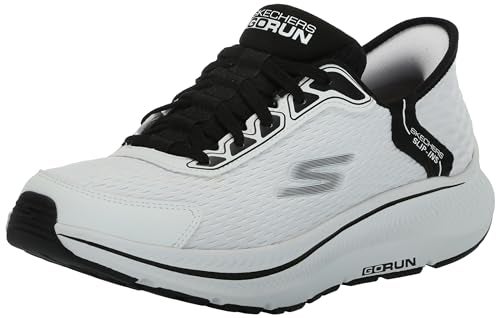 SKECHERS حذاء سكيشرز هاندس فري سليب-إنز جو ران كونسستنت 2.0 إمباوريد، أبيض/أسود، 10.5 - Image 5