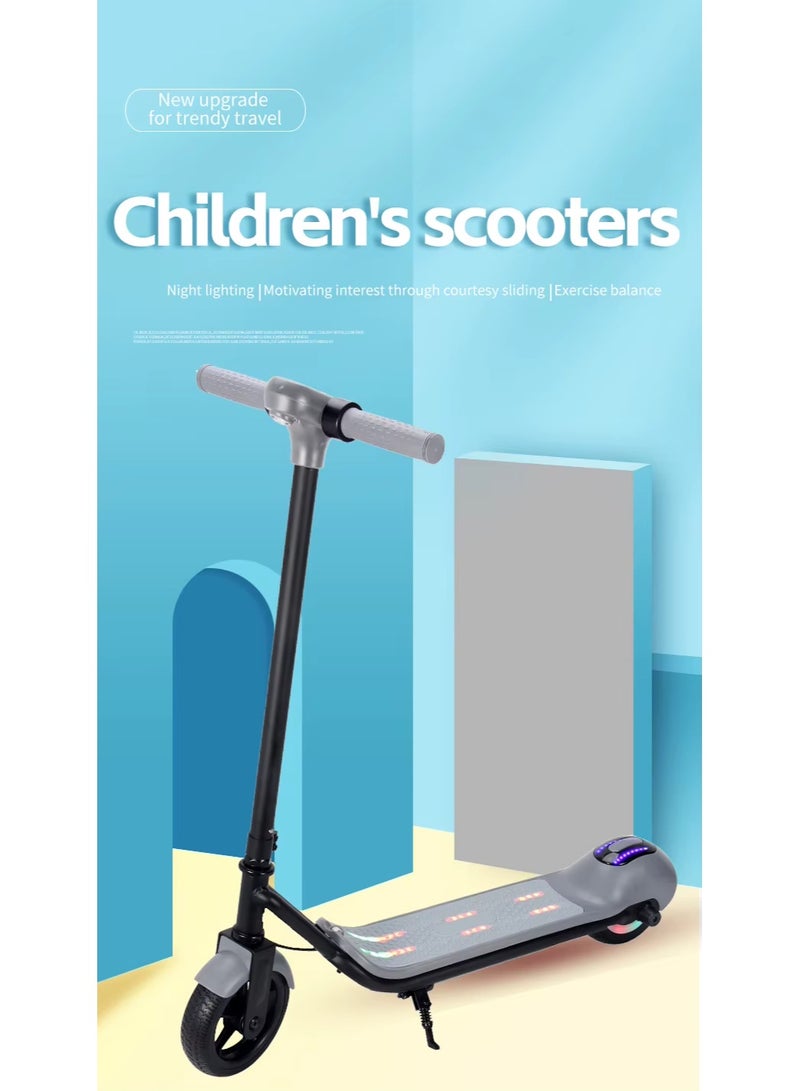 Aspire Books Kids Electric Scooter Blue – 24V Brushless Motor, 3 Speed Modes, LED Lights & Bluetooth Display (Ages 5+) - Image 2