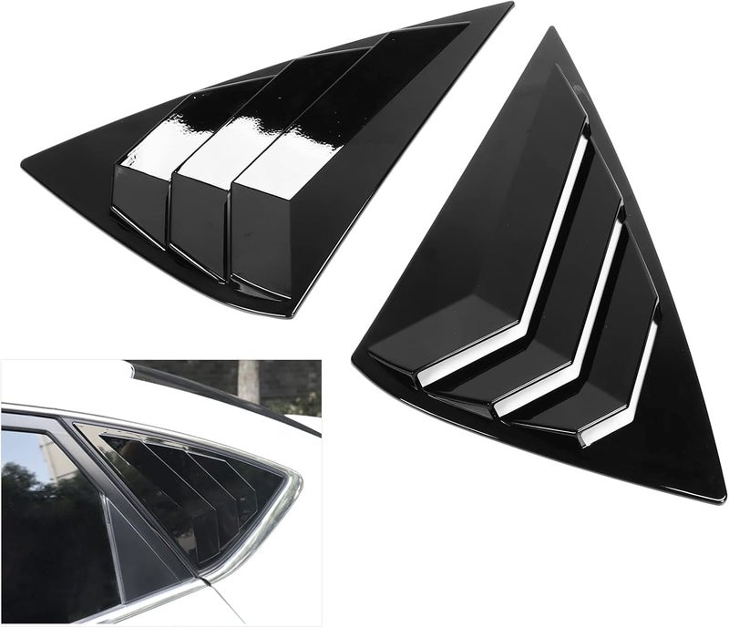 Car Rear Side Window Blind Shades 2PCS for & Sylphy Sedan 2012-2019 - Easy Peel & Stick Installation, Durable ABS Material, Stylish Black Trim for Protection - Image 4
