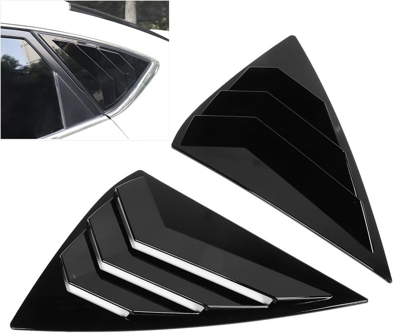Car Rear Side Window Blind Shades 2PCS for & Sylphy Sedan 2012-2019 - Easy Peel & Stick Installation, Durable ABS Material, Stylish Black Trim for Protection - Image 2