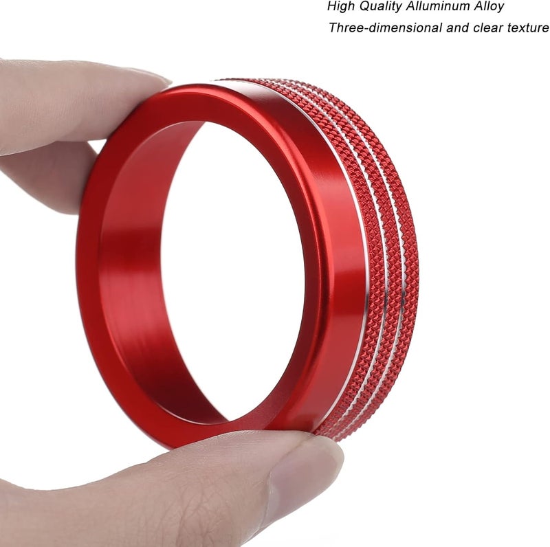 ANFOKAS 6pcs Red Knob Rings for Ford Maverick - Image 5