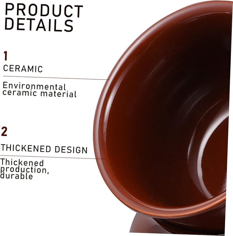 Ceramic Chocolate Melting Pot for Fondue Cheese Dip Easy to Use Kitchen Gadget Set - Image 5