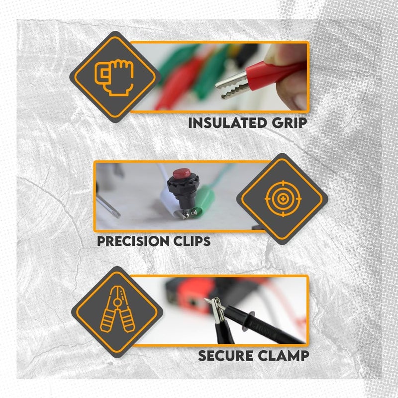 SE 10-Piece Test Lead Set with Alligator Clips - TL10 - Image 3