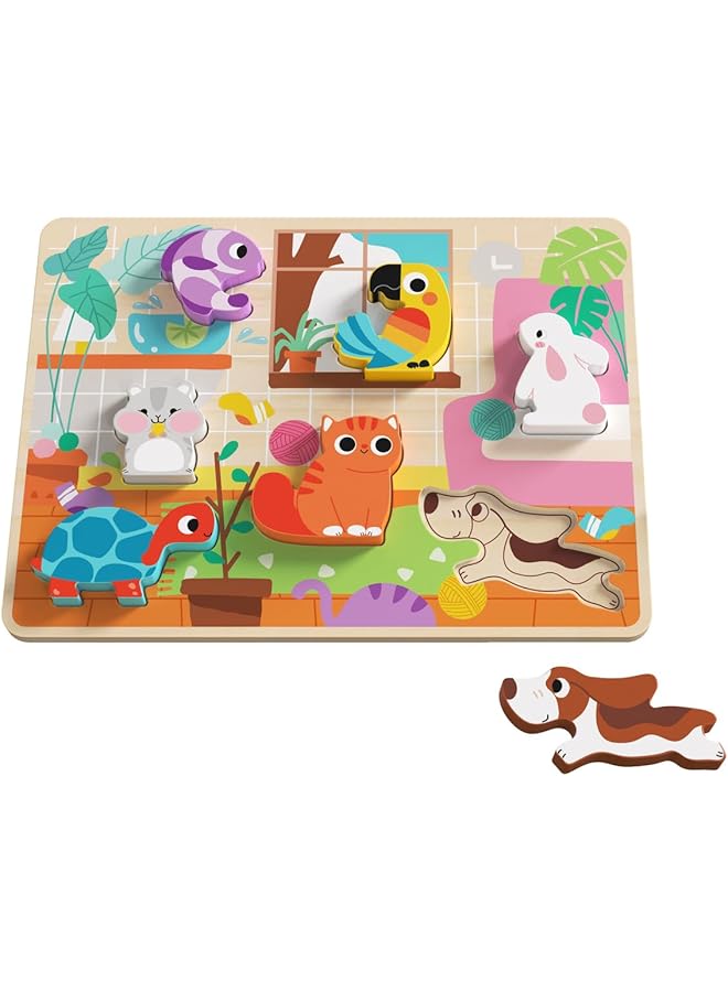 توكي توي لغز خشبي مكتنزة للحيوانات الأليفة - Image 1