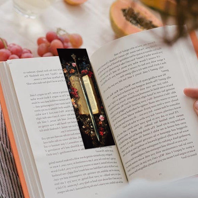 MENIFEND 120 Pcs Dark Academia Bookmarks Bulk, Gothic Floral Aesthetic Paper Book Mark with 15 Designs for Reading Women, Dark Romance Merch Bookish Gifts Reading Accessories for Women Teens Adults - Image 4