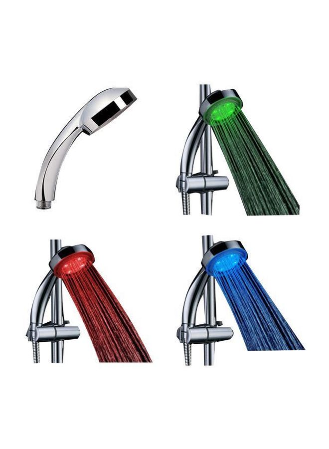 رأس دش بمصباح LED فضي/أبيض - Image 2