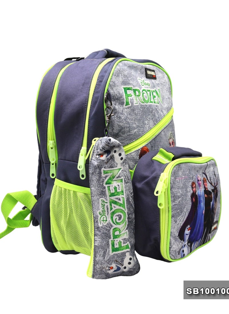 Gharibo Bags School backpack with lunch bag Size 15 Frozen  - Image 2