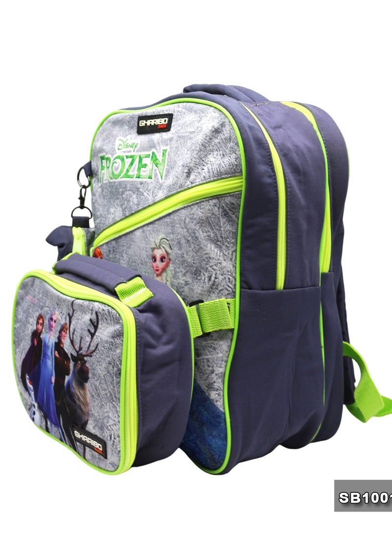 Gharibo Bags School backpack with lunch bag Size 15 Frozen  - Image 3