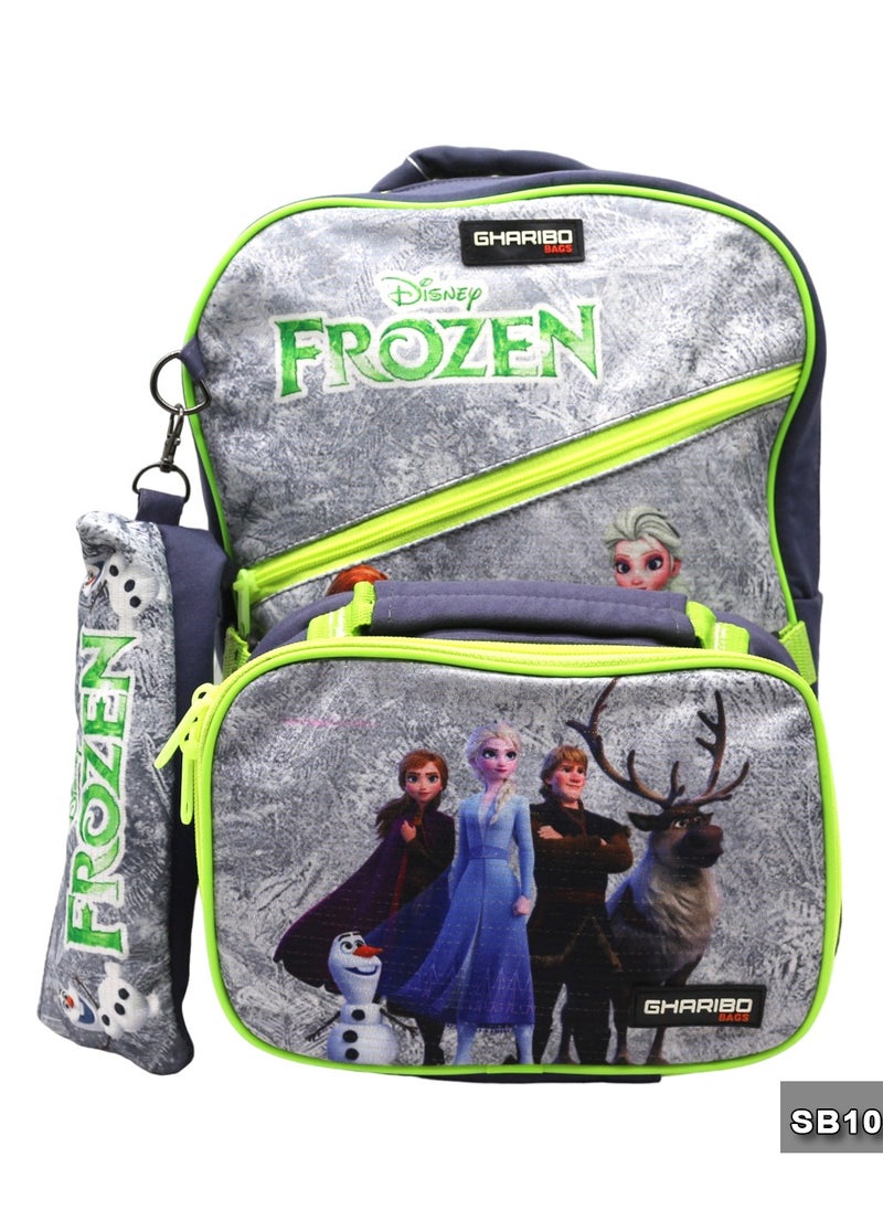 Gharibo Bags School backpack with lunch bag Size 15 Frozen  - Image 1