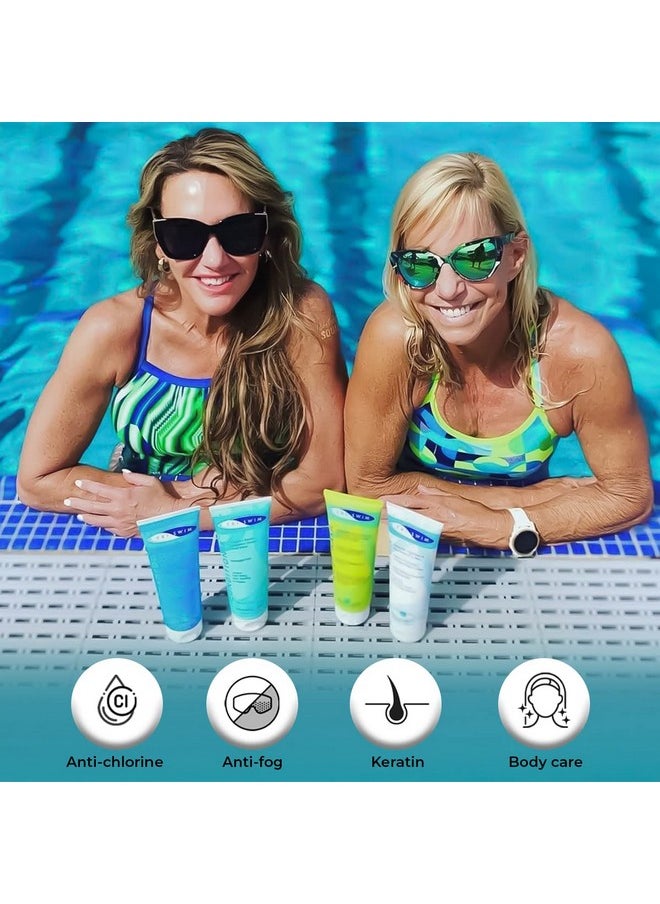 Triswim Splash Box Set Of 6 Chlorine Removal Body Wash + Swimmers Shampoo And Conditioner + Lotion 8.5 Fl Oz With Foggies Defog Lens Wipes For Goggles  - Image 5