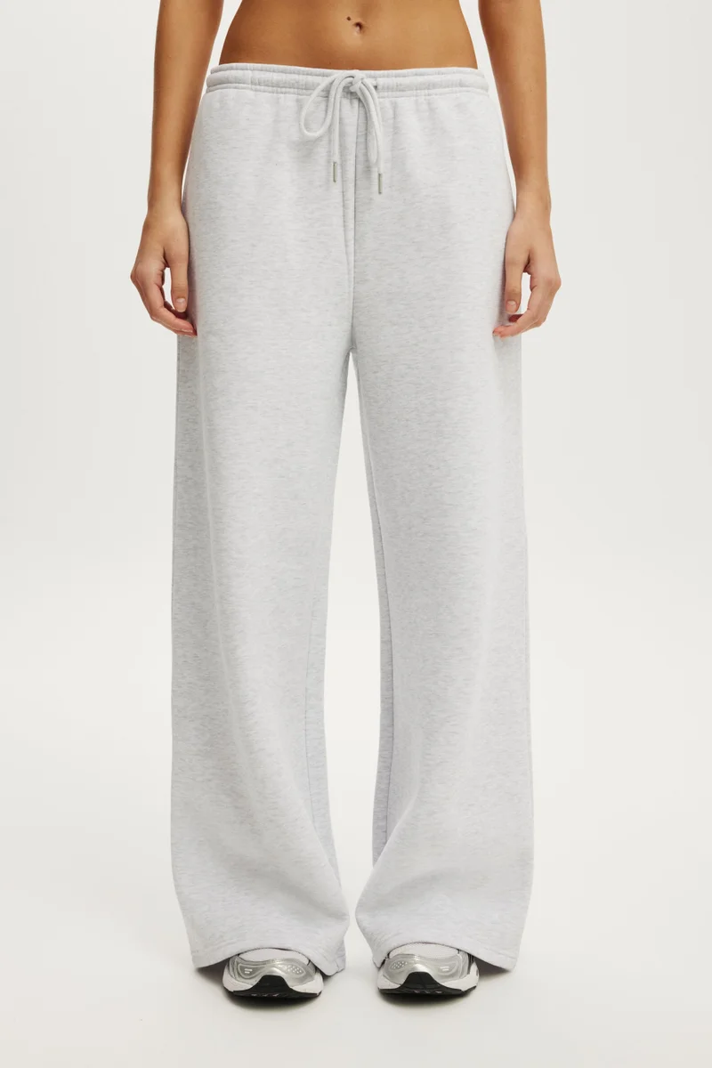 Cotton On  Plush Tie Waist Wide Leg Sweatpant for Women | Best Price UAE
