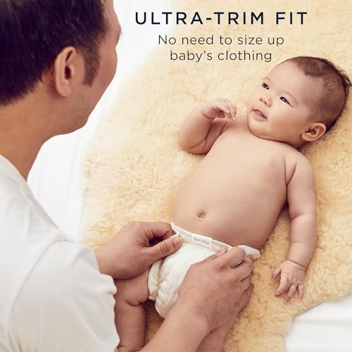 Esembly Cloth Diaper Inner - Organic Cotton Fitted Diaper- Soft, Ultra-Absorbant, Trim-Fitting Layer to Pair with Waterproof Outer for Blowout-Proof Diapering - 6-Pack, Size 1 (7-17lbs) - Image 4