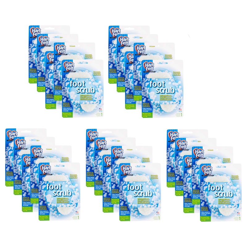 HartFelt Foot Exfoliating Sponge  ChemicalFree Foot Scrubbers for Smooth  Soft Feet  Gentle Sponge Pad for Callus Removal Dead Skin  Cleansing  Made in USA  25 Count