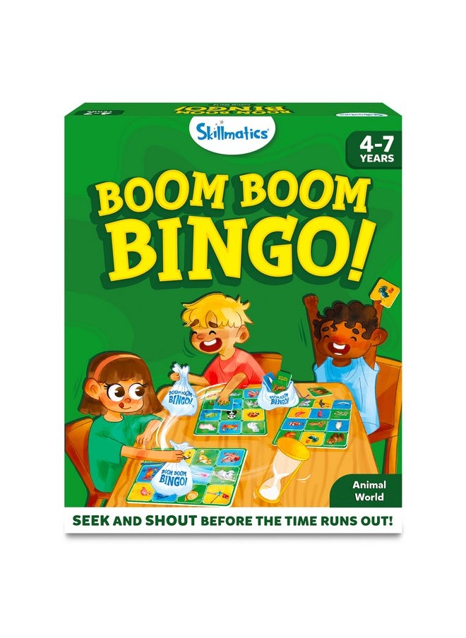 Skillmatics - Skillmatics Bingo Preschool Board Game: Animal World, Fun & Fast Matching Bingo Game, for Boys & Girls Ages 4 to 7 - Image 1