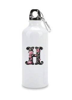 PRINTSHOP4ME Monogrammed Initial Letter Printed Water Bottle Flask - Stay Hydrated in Style with our Limited Edition Initial Letter Printed Water Flask - Stylish Gift for Birthday - Friends and Family  - Image 1