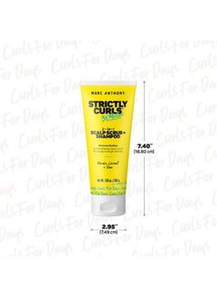 MARC ANTHONY 2In1 Scalp Scrub And Shampoo Strictly Curls Deep Cleansing & Exfoliating Shampoo For Curly Hair Removes Buildup With Coconut Oil Marula Oil Shea Butter & Bentonite Clay 7.05 Oz  - Image 3