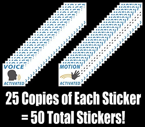 Witty Yeti Funny, Realistic Voice & Motion Activated Prank Stickers, 50 Pack. Christmas Gag Gifts Under 10 Dollars to Trick Your Friends to Wave Hands and Yell in Public. Weird Stuff for Practical Jokes, Laughs - Image 4