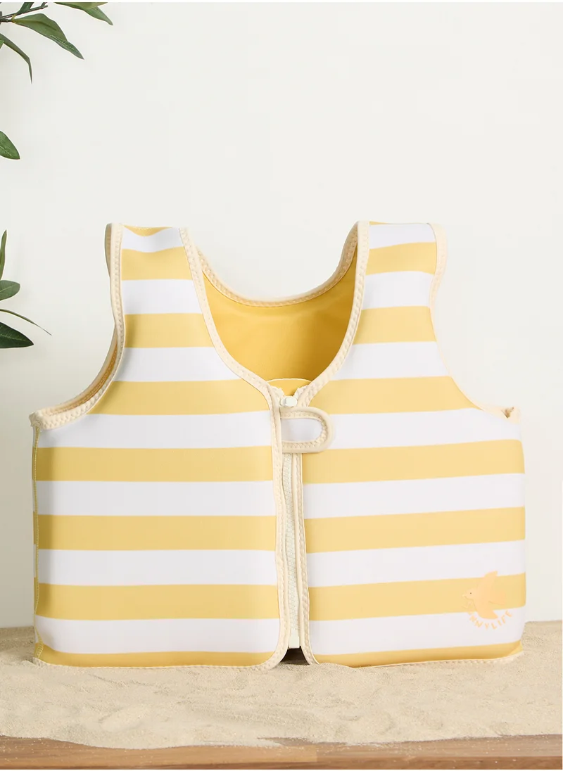 ساني لايف Kids Swim Vest 3-6 Sid The Seagull Mustard Stripe