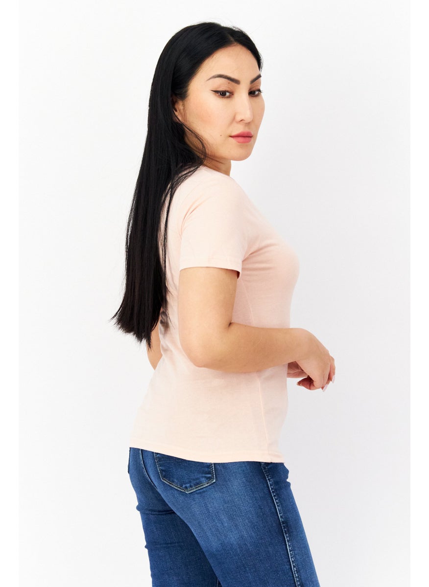 Ellesse Women Sportswear Fit Short Sleeve Training Tops, Light Pink  - Image 3