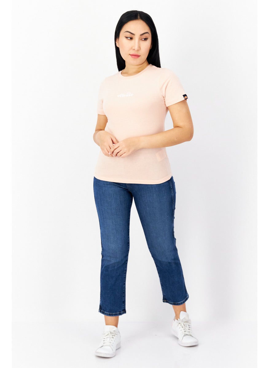 Ellesse Women Sportswear Fit Short Sleeve Training Tops, Light Pink  - Image 4