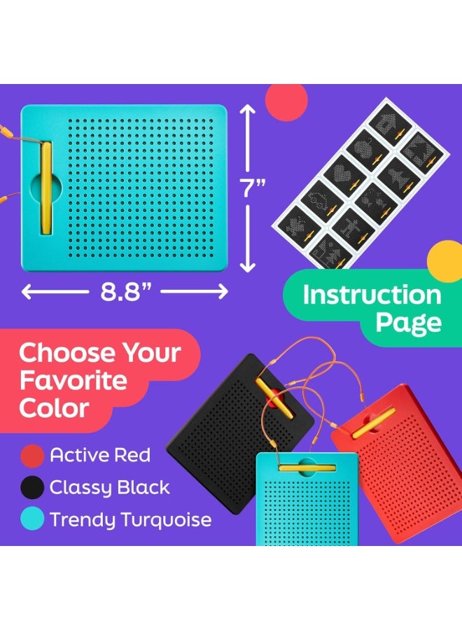 AYNAT FUN Magnetic Drawing Board for Kids & Toddlers with Beads and Magnet Stylus Pen - Magnetic Tablet Toy for Airplane & Car Ride Activities for Kids - Image 5