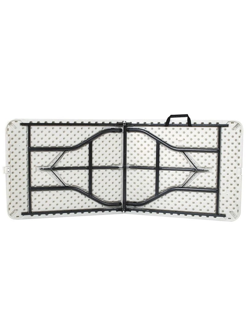 DubaiGallery 6 Foot Folding Table 6ft Portable Plastic Table with Handle, Fold-in-Half Heavy Duty Lightweight Utility Table, Indoor Outdoor 6' Folding Card Tables for Party, Picnic, Camping, Dining - Image 4