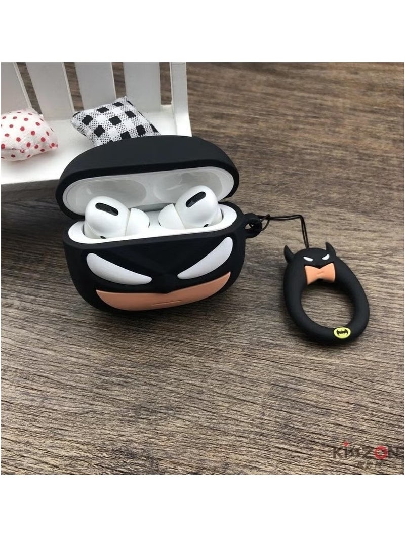 Case Soft Silicone Shockproof Cover for Apple Airpods 4 New 3D Cute Cartoon Creative Fun Case Skin with Keychain Design - Image 1