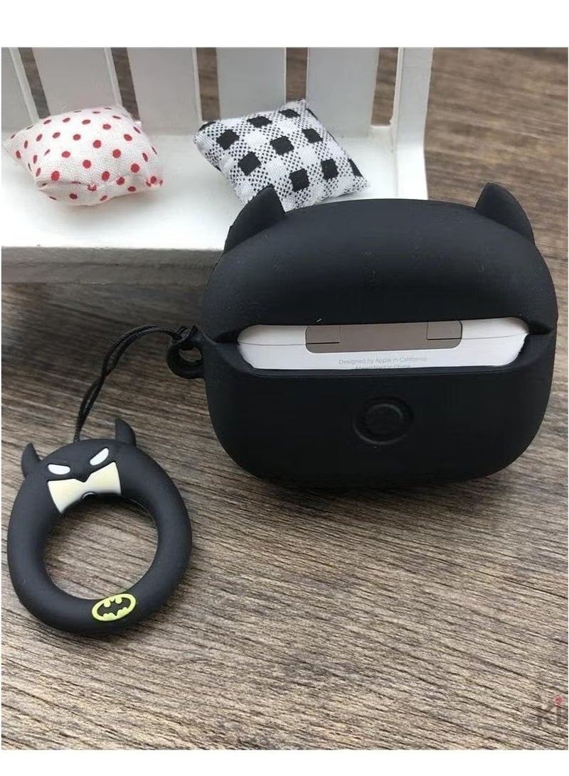 Case Soft Silicone Shockproof Cover for Apple Airpods 4 New 3D Cute Cartoon Creative Fun Case Skin with Keychain Design - Image 2