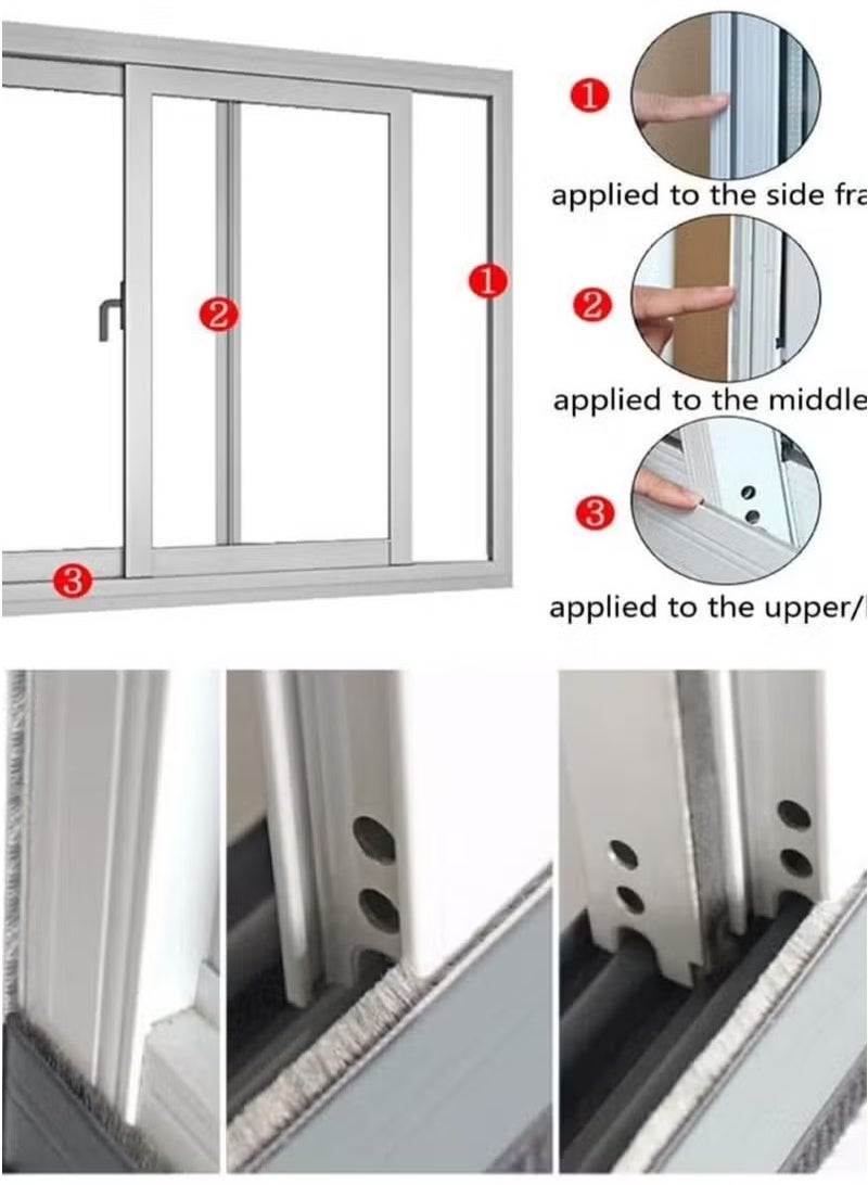 Fasola Self Adhesive Seal Strip Weatherstrip for Windows and Doors House Soundproofing Windproof Dustproof Stronger Stickiness 9MM Wide 9MM Thick 5M long - Image 5