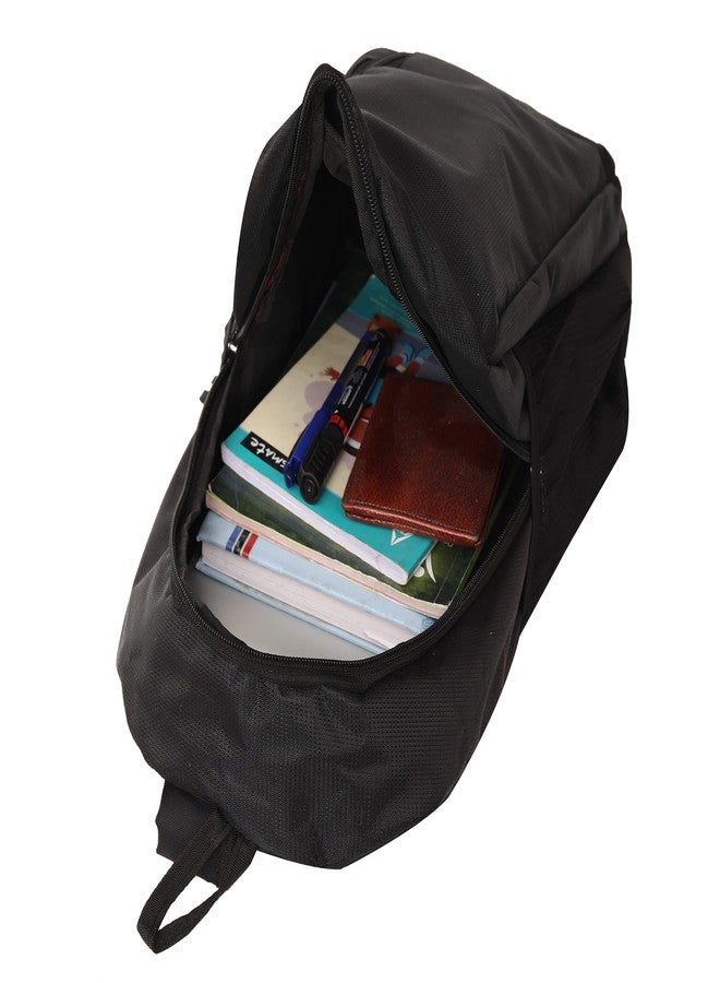 Goodfriends Office Bag/School Bag/College Bag/Unisex Backpack & Black Analouge Watch For Boys & Girls (Black) - Image 5