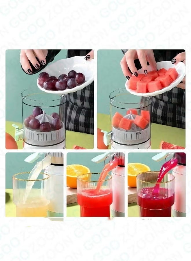 Electric Citrus Juicer, Hands-Free Portable USB Charging Powerful Electric Juicer Cordless Fruit Juicer, Multi functional 1-Button Easy Press Lemon Orange Squeezer Machine for Kitchen - Image 4