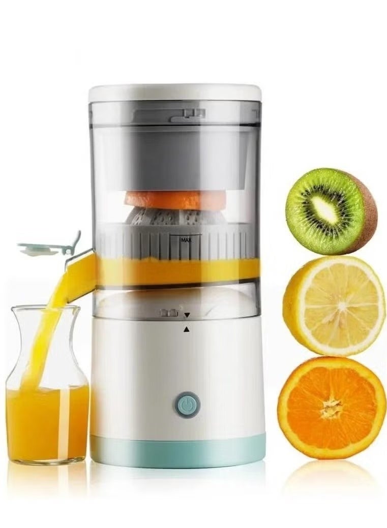 Electric Citrus Juicer, Hands-Free Portable USB Charging Powerful Electric Juicer Cordless Fruit Juicer, Multi functional 1-Button Easy Press Lemon Orange Squeezer Machine for Kitchen - Image 1