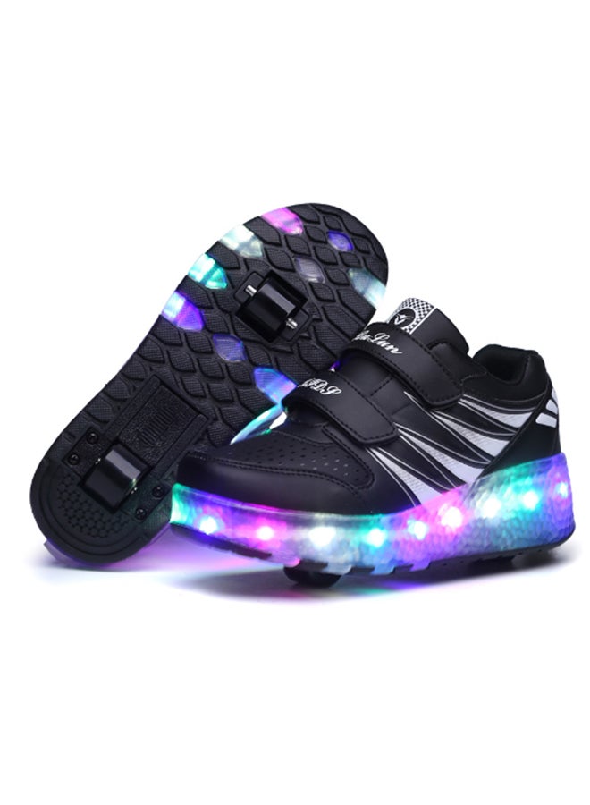 Sharpdo Rechargeable Children's Boys and Girls Roller Skates Light Skating Wheel Shoes - Image 1